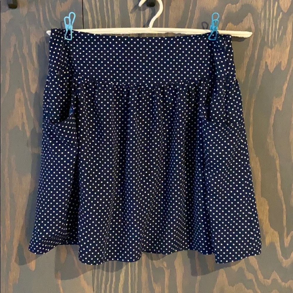 Ezra polka dot mini skirt with pockets